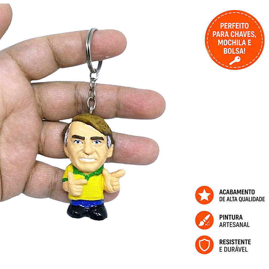 Chaveiro Bolsonaro - Camisa do Brasil
