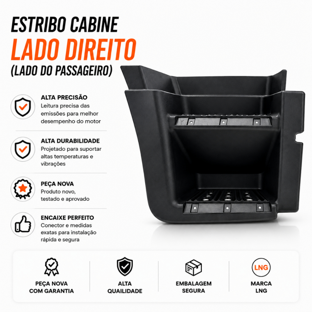Estribo Cabine Lado Direito Iveco Stralis/ Novo Stralis Compatível