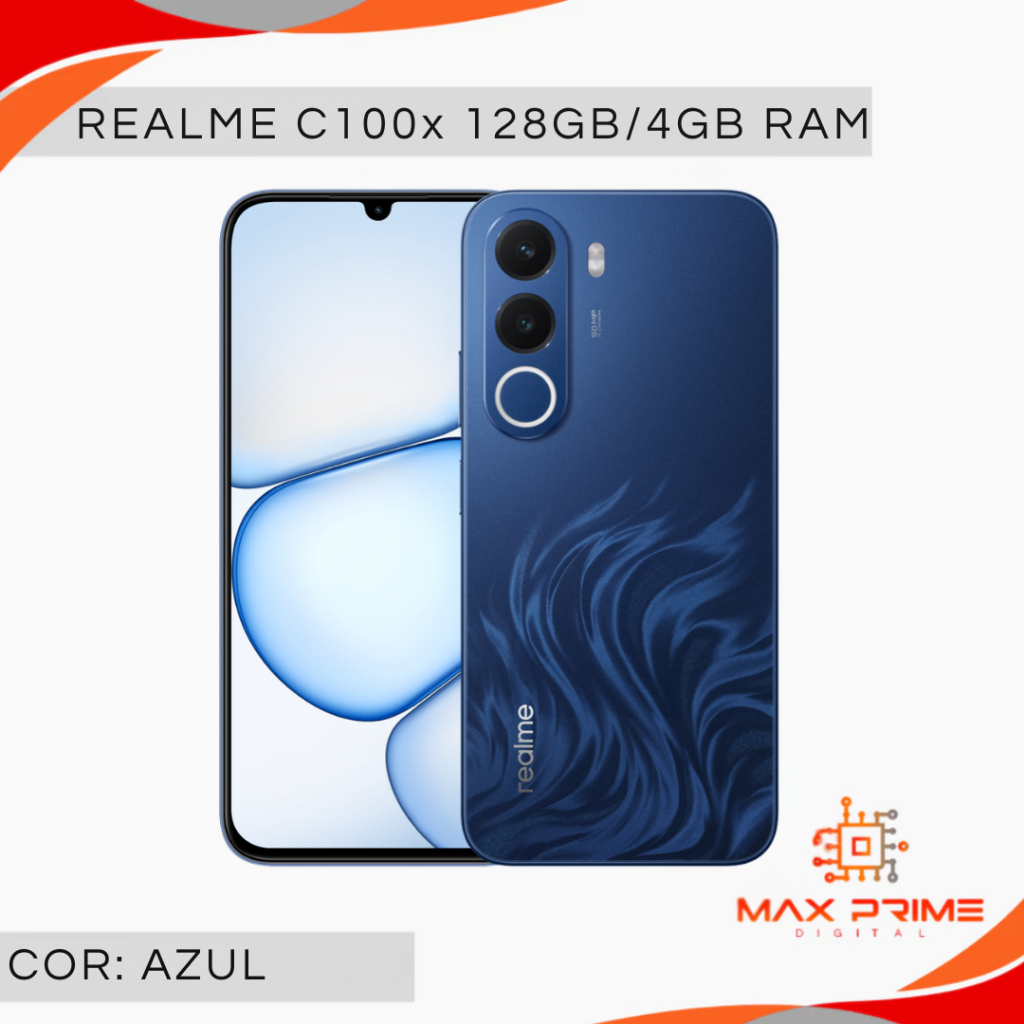 Realme C100x 4G, Versão Global,, Bateria 8000mAh, 128GB + 4GB RAM, Processador Unisoc T7250, NFC, Câmera 50MP · foto 2