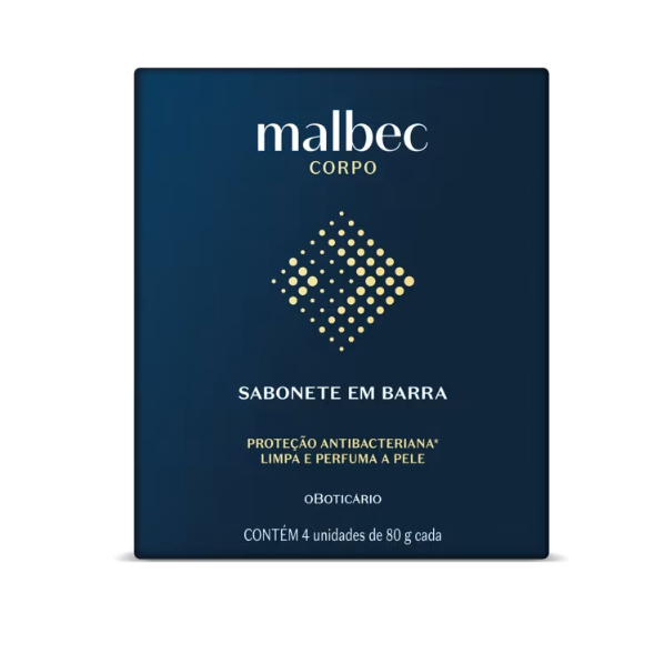 Kit Sabonetes Em Barra Malbec 4x80g Cada