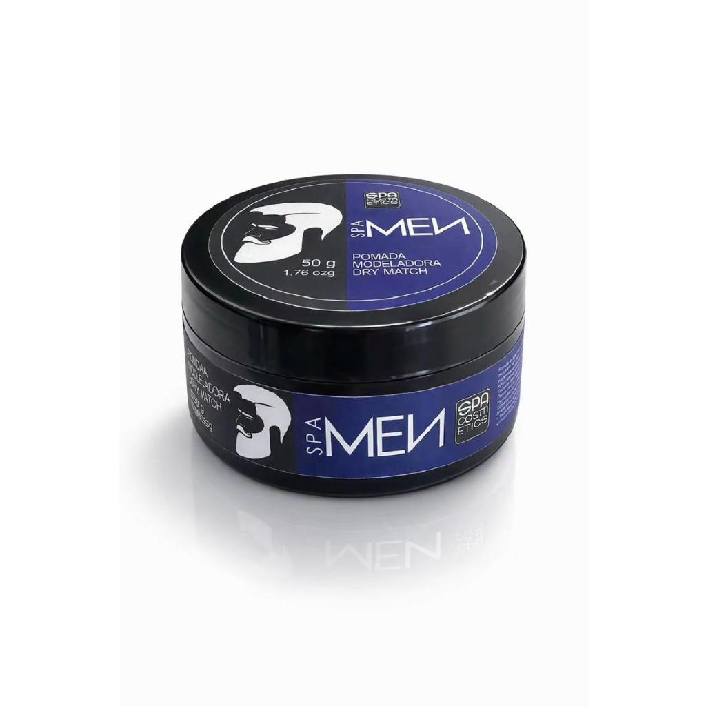 Pomada Modeladora Dry Match Spa Men 50g – Cachos Definidos, Proteção Térmica, Fixação Profissional