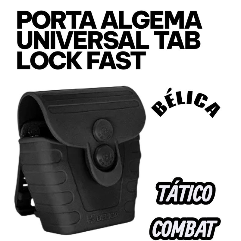 Porta Algema Universal Tab Lock -Preta  / Bélica Coldre