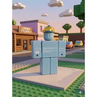 Boneco Builderman BSOD , Skin Figure Articulada, Roblox, Edição Limitada, Exclusivo, Criança, Forsaken