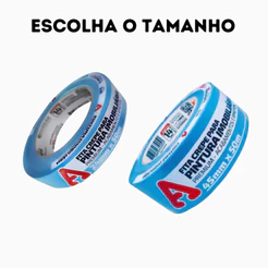 Fita Crepe Azul Pintura Imobiliária 24mm ou 45mm x 50m Adere