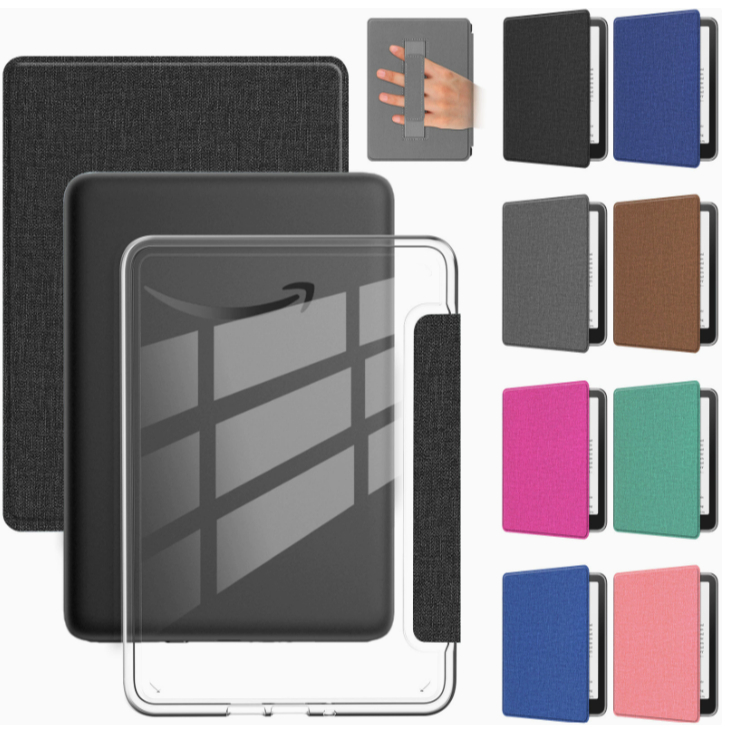 Capa Tecido Com Traseira Acrílica Para Kindle 11ª/12ª Geração 6 Polegadas (Com Alça – C2V2L3/RS23CV (2022/2024))