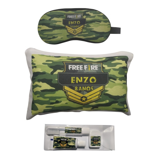 1 Almofada 1 Kit De Higiene Bucal 1 Máscara Personalizada