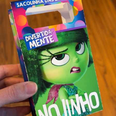Kit Sacolinhas Surpresa Personalizadas Lembrancinhas Tema DIVERTIDAMENTE