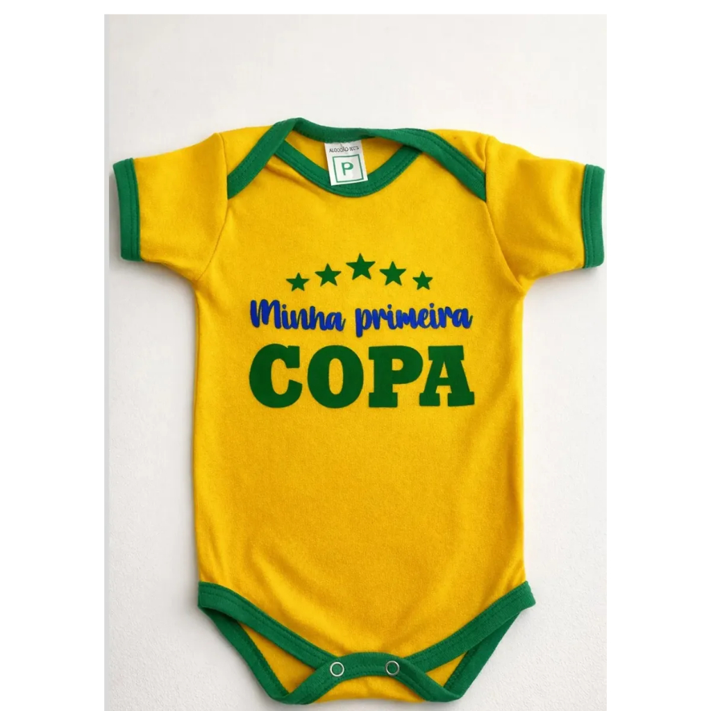 Body Minha Primeira Copa  Infantil