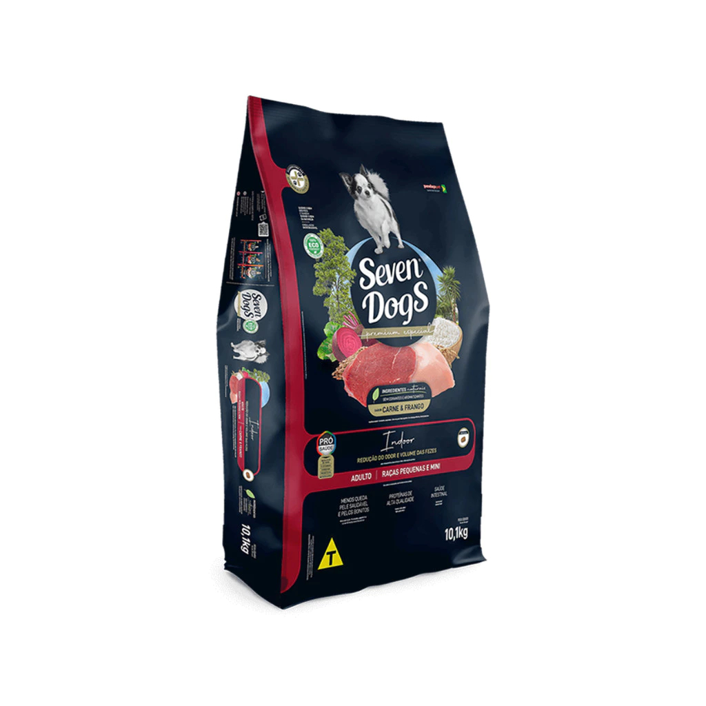 Ração Seven Dogs Sênior 7+ Raças Pequenas E Mini Frango 10,1kg