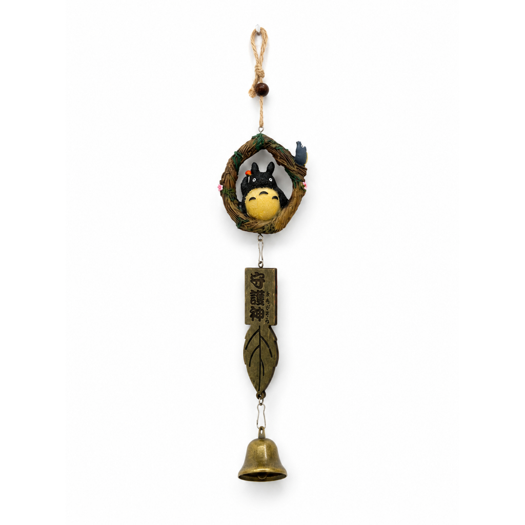 TOTORO SINO DOS VENTOS CARRILHÃO ARTESANATO STUDIO GHIBLI ANIME JAPONES MEU AMIGO TOTORO ORNAMENTO ENFEITE DECORAÇÃO