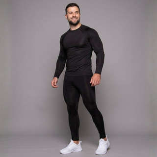 Camisa Proteção Solar UV 50+ Segunda Pele Termica Manga Longa Compressão