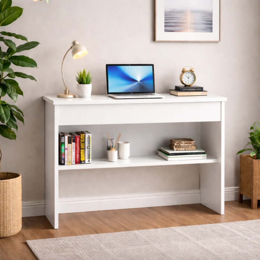 Mesa Escrivaninha Estudos e Home Office Compacto e Fácil Montagem para Quarto e Escritório Multiuso