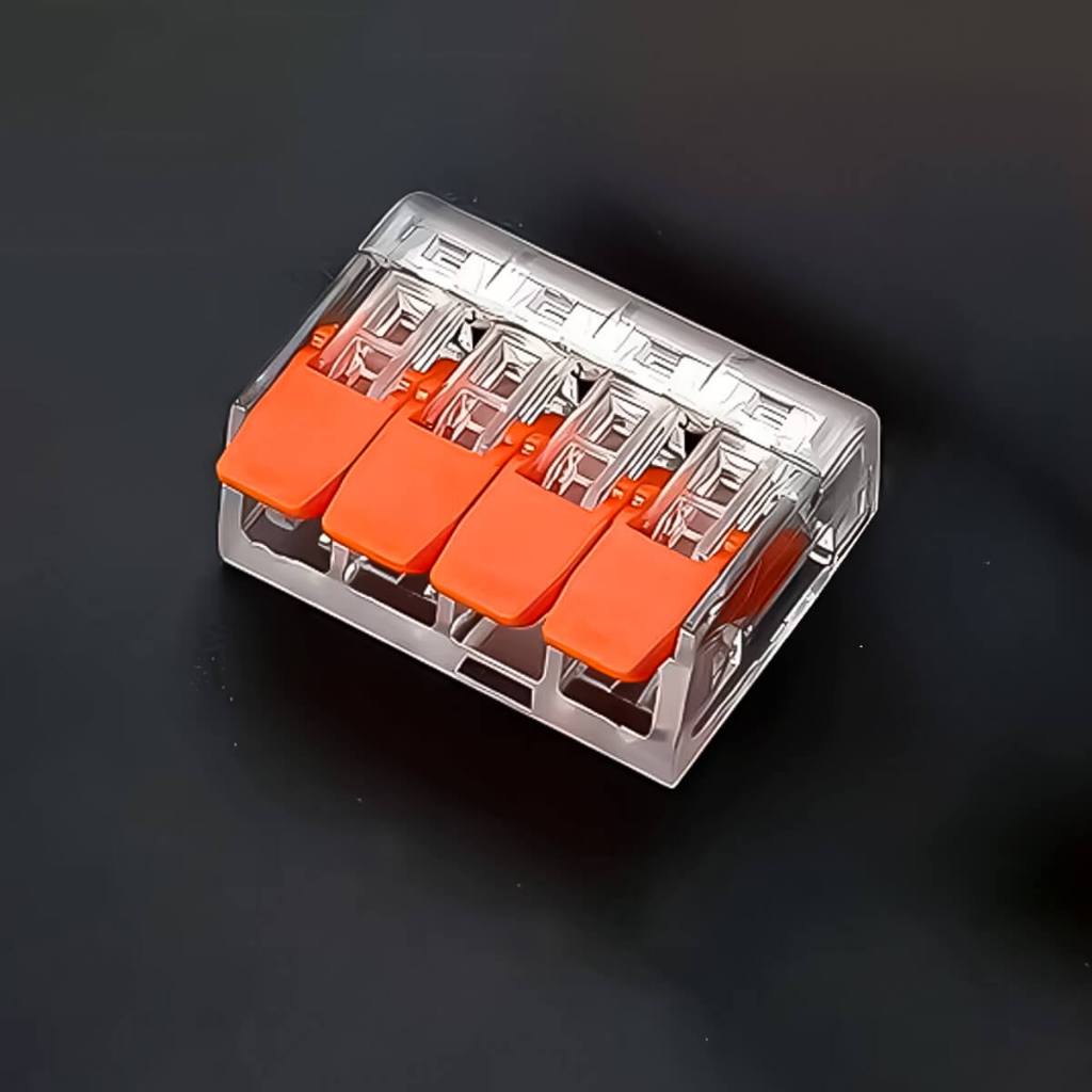 Conector Emenda de Fios 4 Vias Flat [50 Unidades]