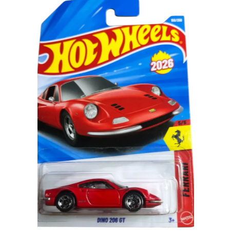 Carrinho Hot Wheels Ferrrari Dino 206 Gt 2026