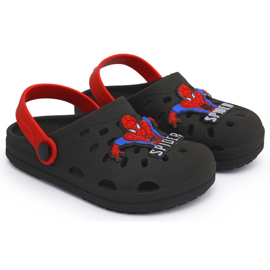 Sandália Infantil Masculino Babuche Para Menino Papete  Heróis  estilo Crocs