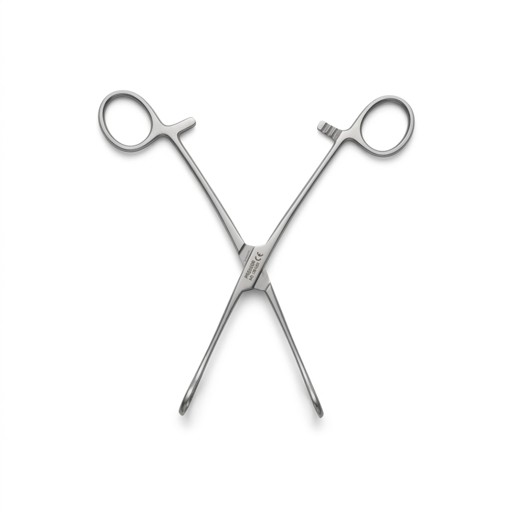 Instrumento Cirúrgico Pinça Foerster 18cm Reta Profissional  Aço Inoxidável