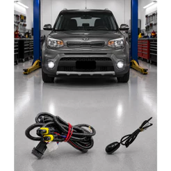 Chicote Completo Farol De Milha Kia Soul Todos Interruptor Colante H11