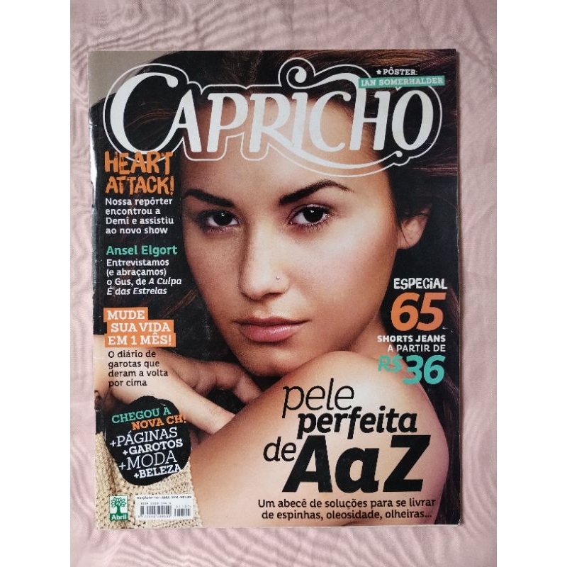 Revista Capricho Demi Lovato Edição 1197 Antiga De Coleção