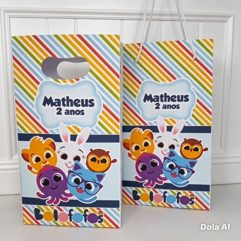 SACOLINHA PEGUE E MONTE PERSONALIZADA BOLOFOFO, MIMO PARA FESTA, LEMBRANCINHA DE ANIVERSÁRIO, PERSONALIZADOS