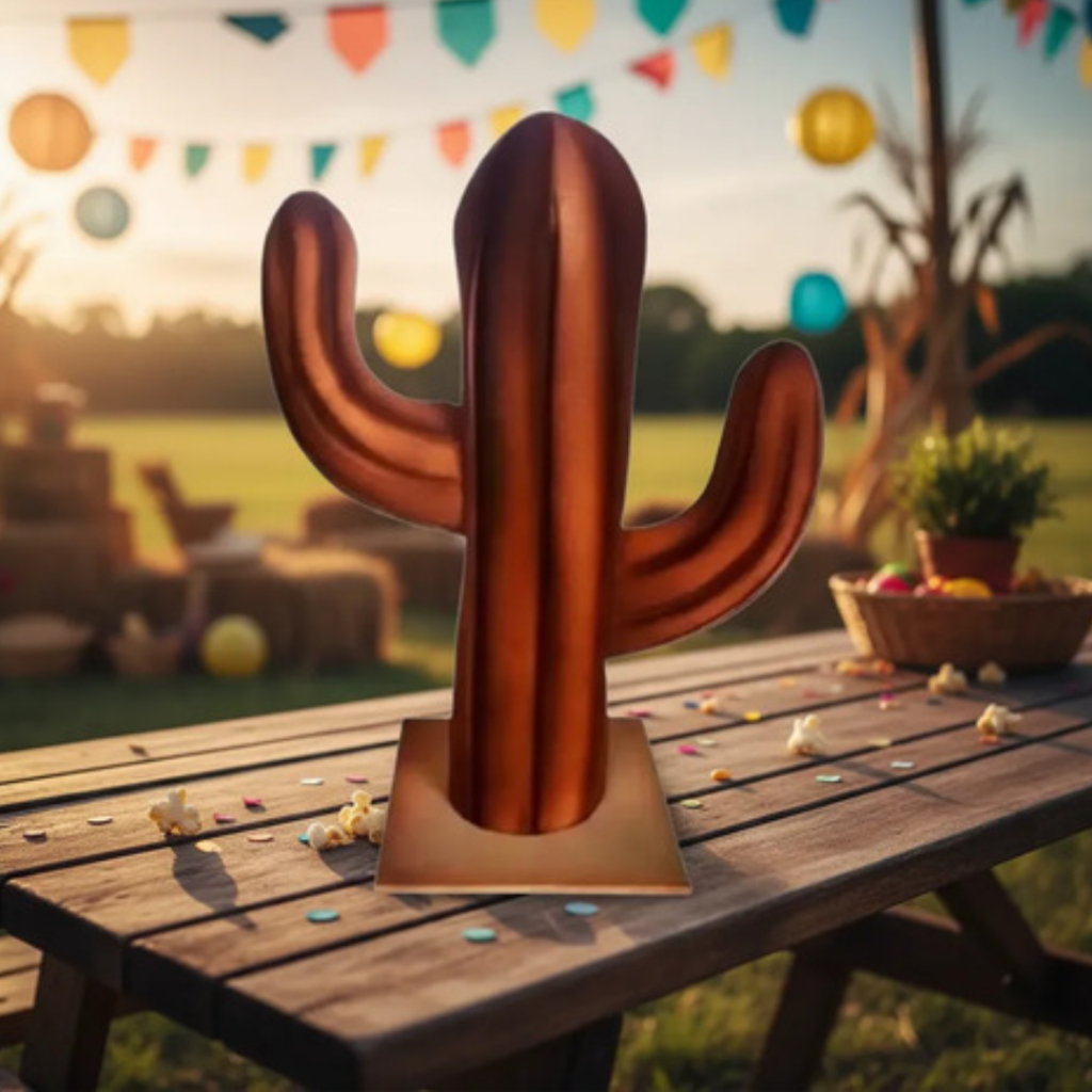Cacto Decorativo Festa Junina Arraiá São João Colorido Enfeite Temático para Decoração