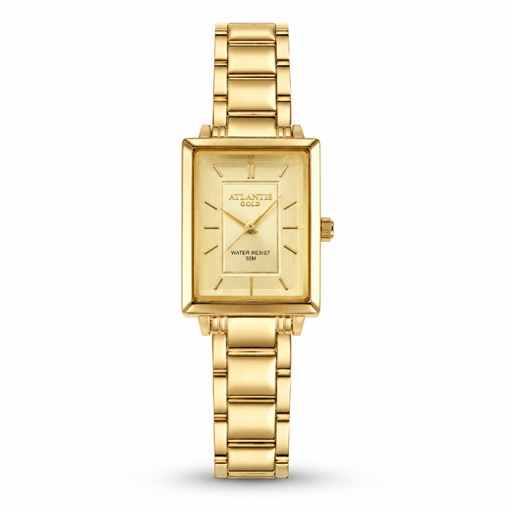 Relógio De Pulso Feminino Atlantis Gold Dourado 50M Modelos Variados