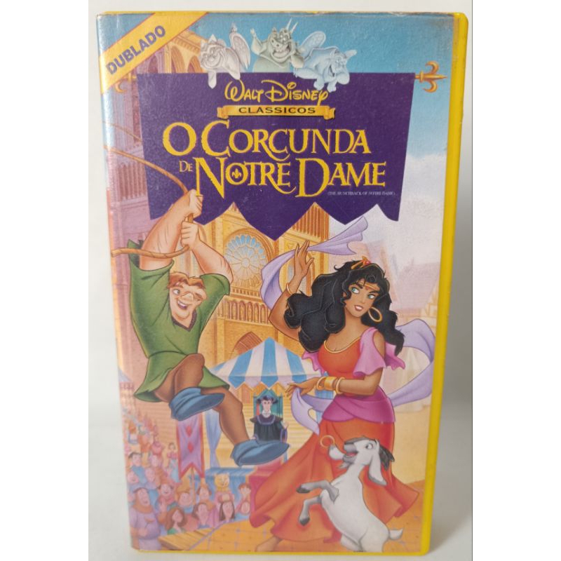VHS O Corcunda de Notre Dame Dublado desenho filme infantil clássico Walt Disney fita colecionador