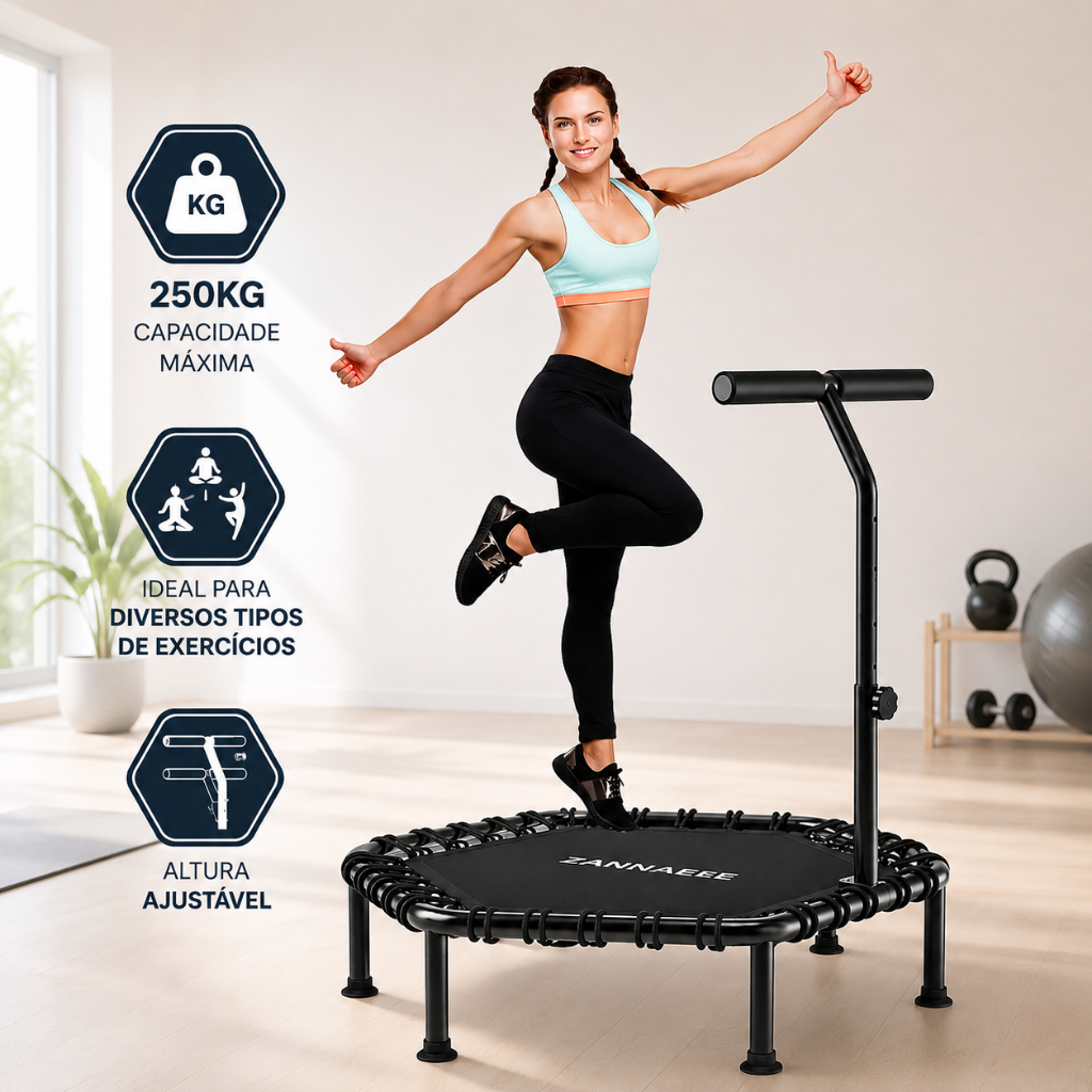 Jump Profissional Academia 250kg Cama Elastica Trampoli Mini Trampolim Para Uso DoméStico Capacidade De Carga Melhora