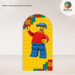 Capa de Painel Vertical Lego Personagem c/overlock e Romano c/ elástico FACE ÚNICA