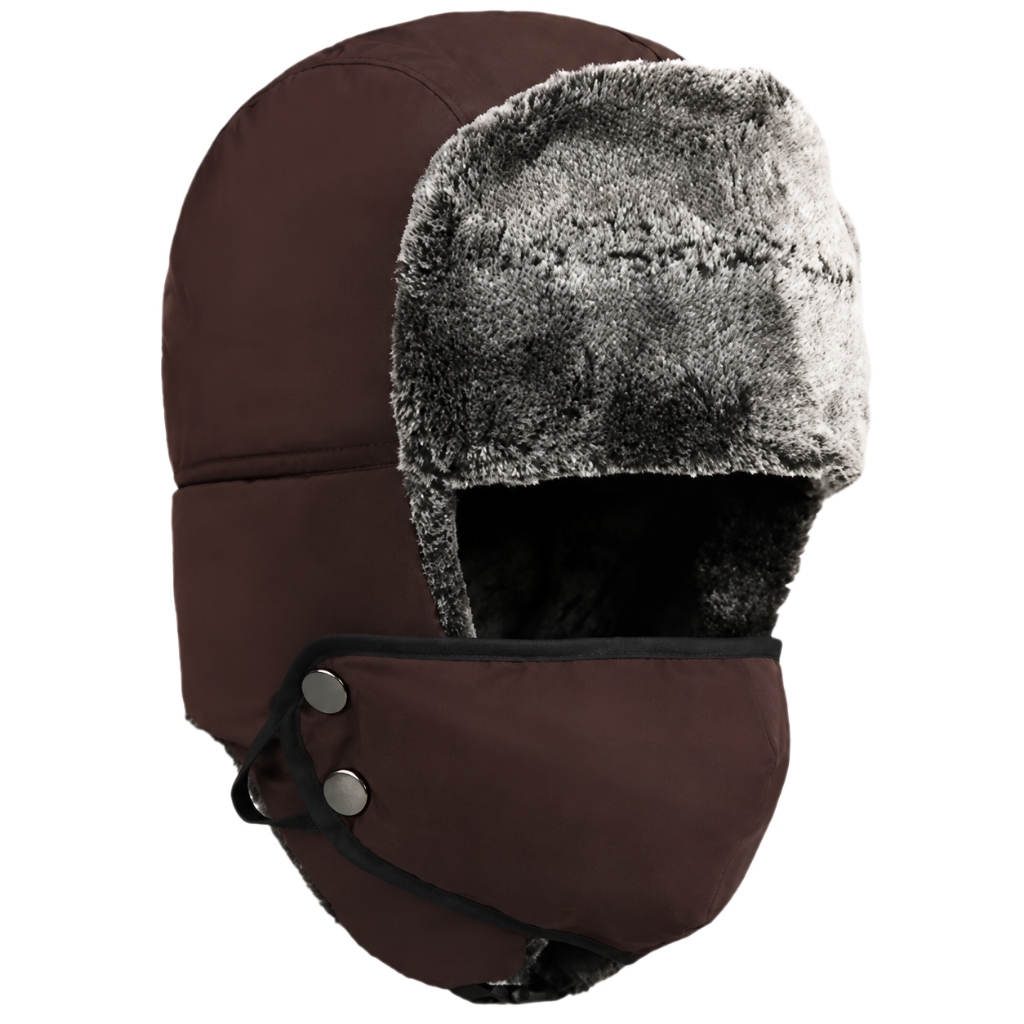 Touca Ushanka Russa Gorro Termico Chapka Balaclava Frio Inverno Neve Esquiar — imagem 2 de 2
