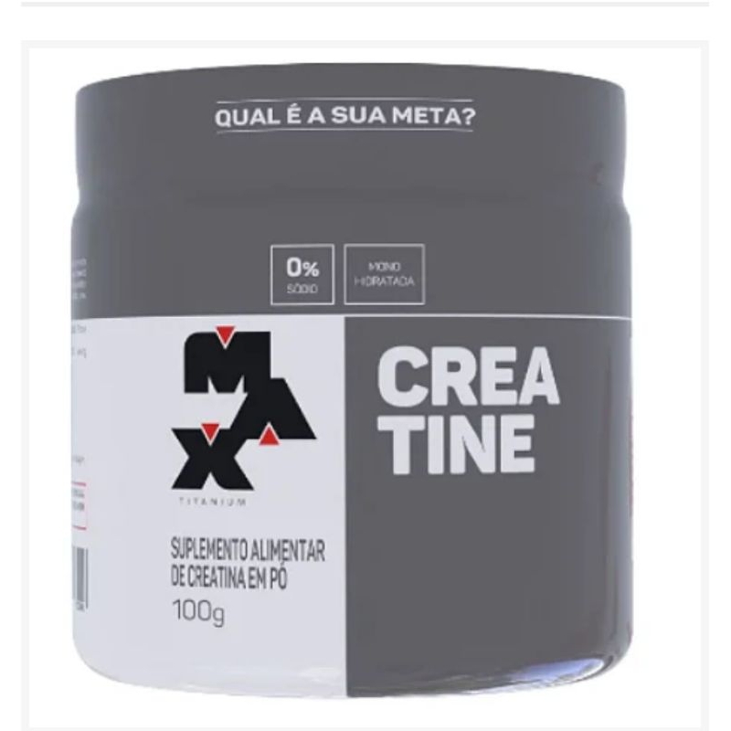 Creatina Monohidratada 100% Pura Max Titanium 100g Original