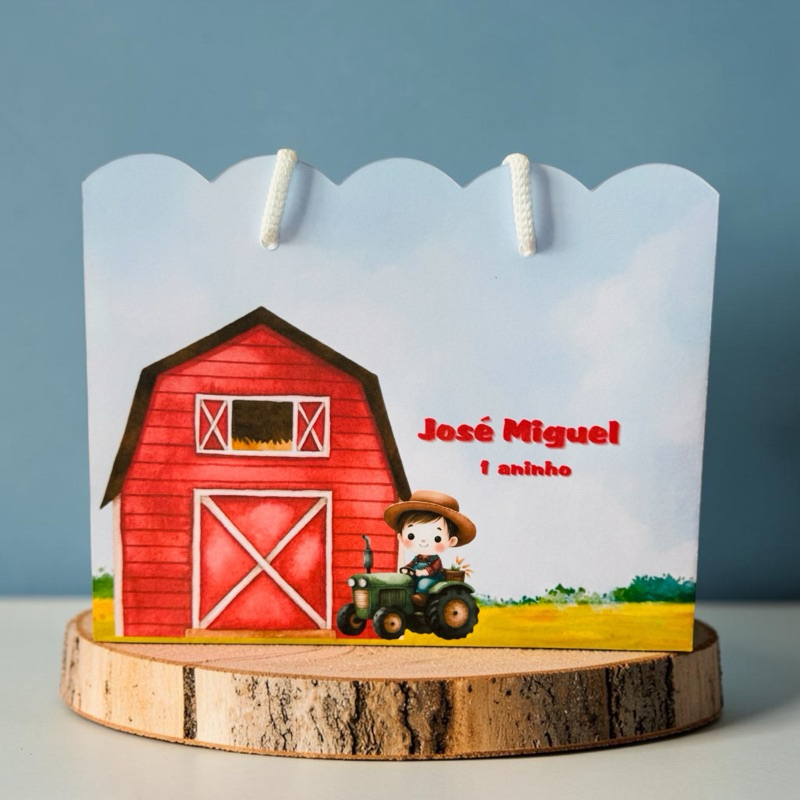 SACOLINHA FAZENDINHA 🐓🐮🐣🩵Personalizado |  Sacolinha Nuvem | Lembrancinha | Minos | Aniversário FAZENDINHA AZUL 🩵