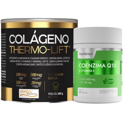 Colágeno Verisol Thermo Lift 200g + Coenzima Q10 60 Caps Nutrilibrium