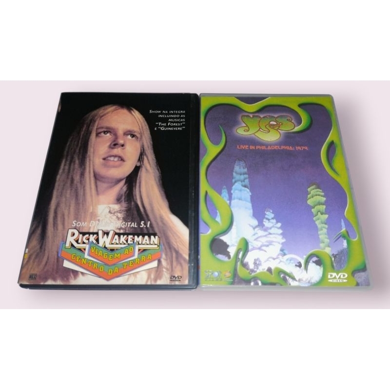 2 DVDs Rick Wakeman: Viagem ao Centro da Terra + Yes: Live in Philadelphia 1979