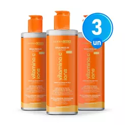 Kit 3 Água Micelar Vitamina C 250ml Dermachem