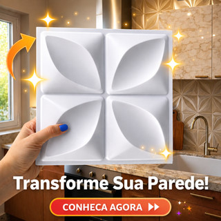 Kit Até 100 Placas PVC 3D Decoração Sala Quarto Cozinha Penteadeira 25x25CM Adesiva Envio Imediato