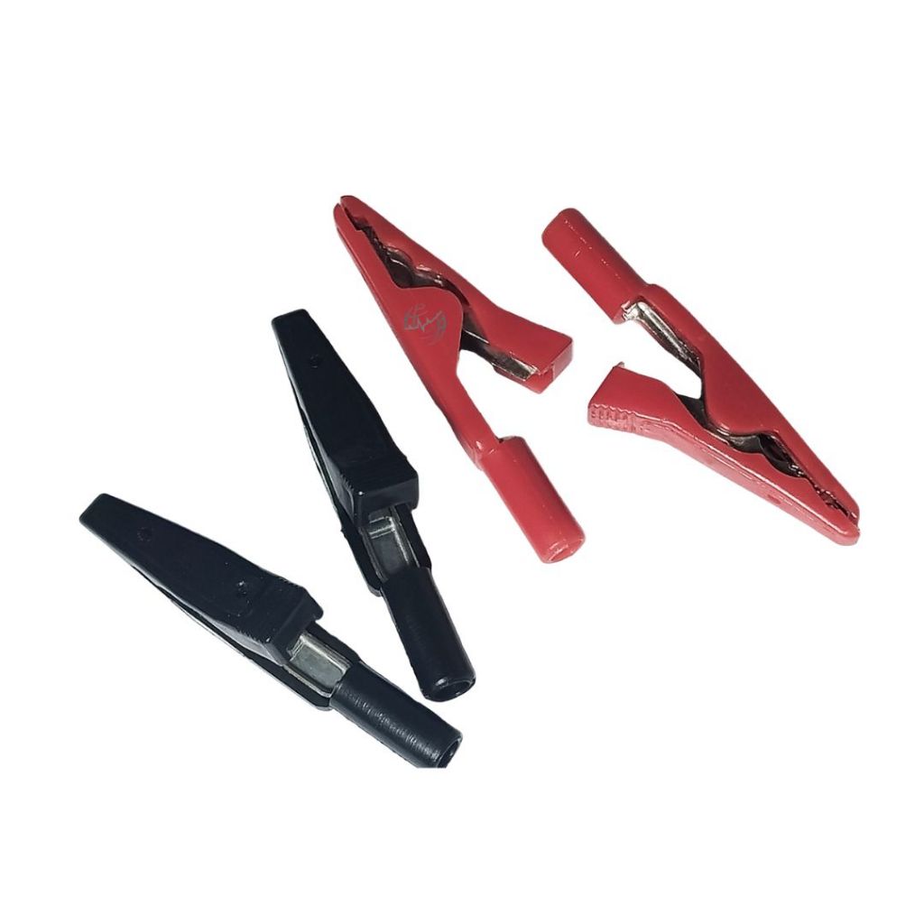 KIT 4 Garra Jacaré para Eletrodos Clipe Terminal para Cabo Estimulação - IBRAMED