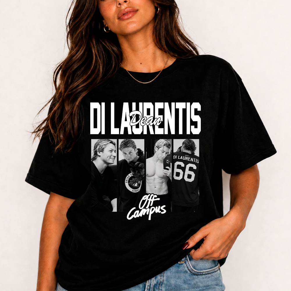 Camiseta Básica e Oversized Algodão Premium Dean Di Laurentis Off Campus Série Livros Hóquei Sports Hockey Romance