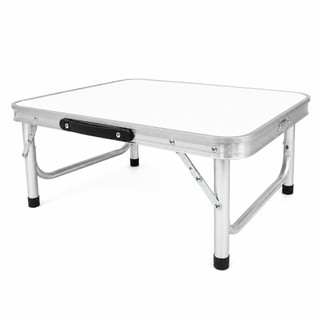 Mesa Dobrável Portátil Branca em Alumínio 60x45 – Compacta, Leve e Multifuncional