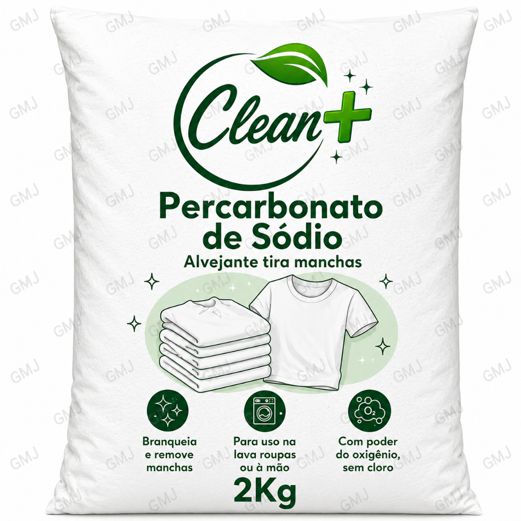 Percarbonato de Sódio 100% Puro Limpeza Em Geral Tira Manchas Roupas Brancas 500g/1kg /2kg