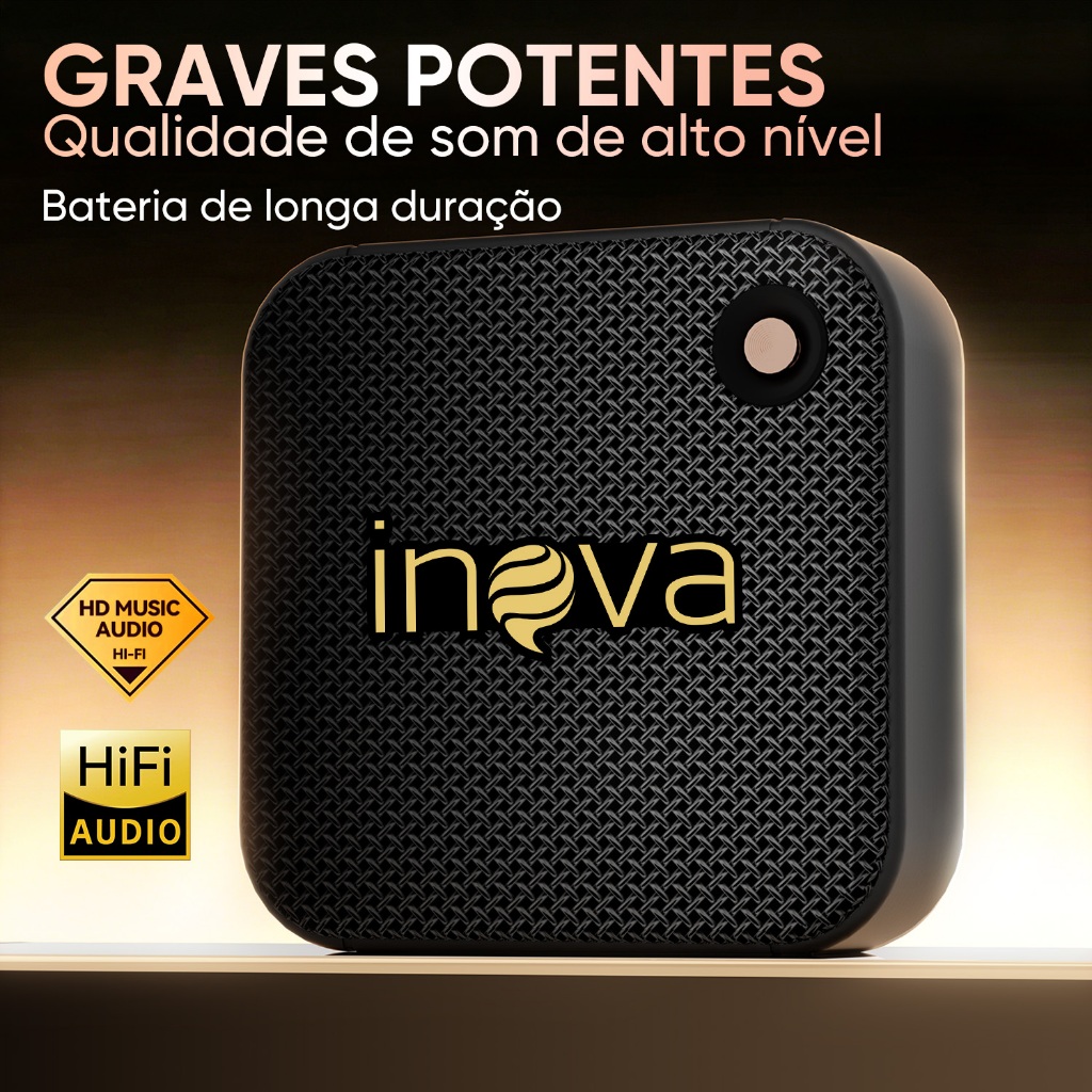 INOVA caixa de som bluetooth portátil alto falante bluetooth rádio alto falante à prova d'água
