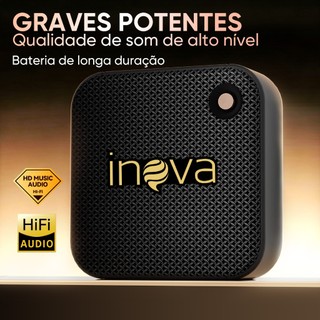 INOVA caixa de som bluetooth portátil alto falante bluetooth rádio alto falante à prova d…