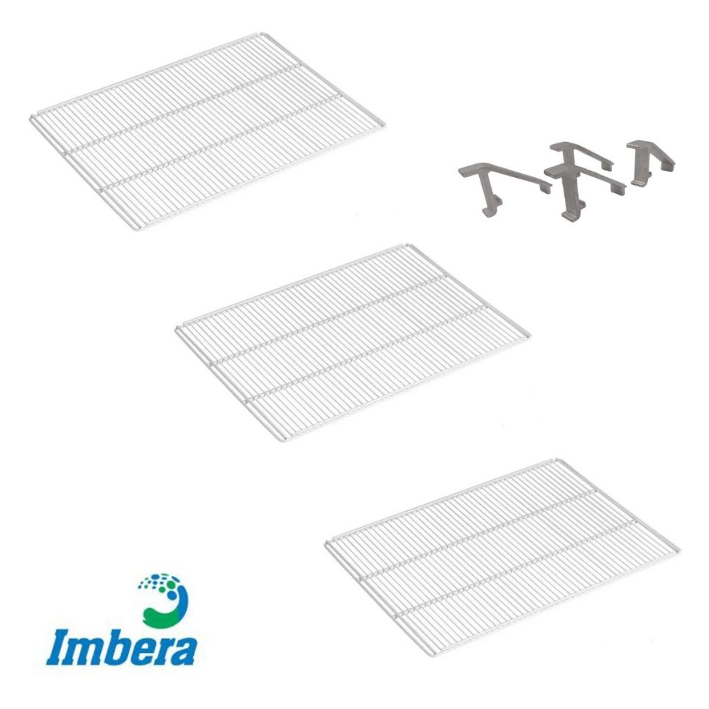 03 Grades Prateleira Imbera Vrs19 Ccv355 - 58x51,5cm Com Suportes