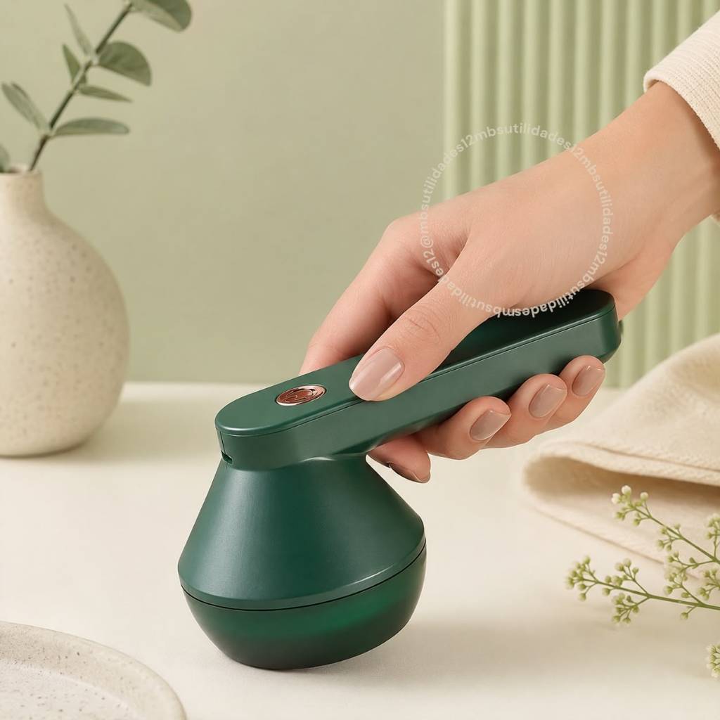 Removedor de Pelos e Fiapos Elétrico USB Recarregável