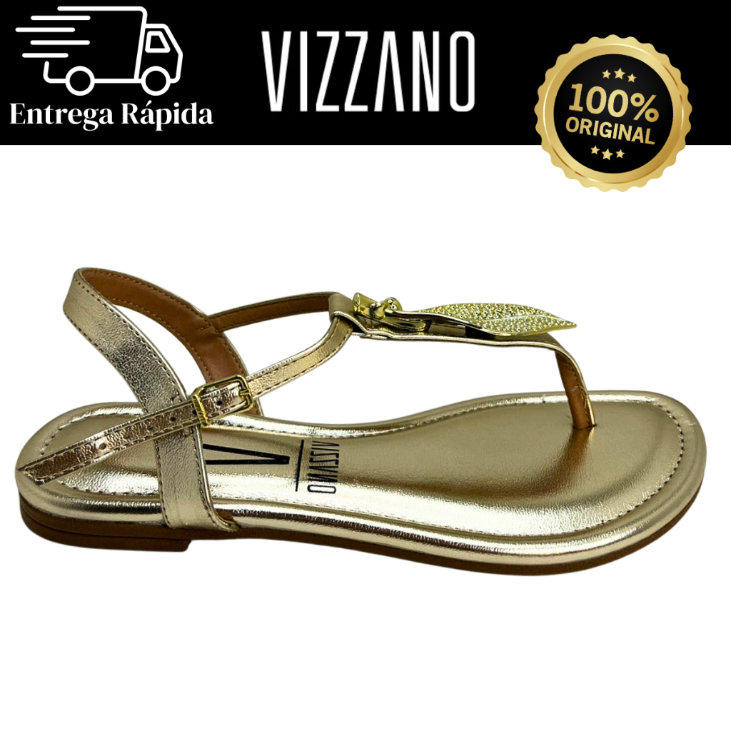 Sandália Feminina Rasteirinha Vizzano Leve Confortável Moda Original