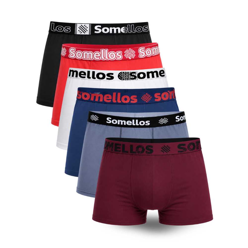 Kit 6 Cueca Boxer Masculina Microfibra Confortável Forro 100% Algodão