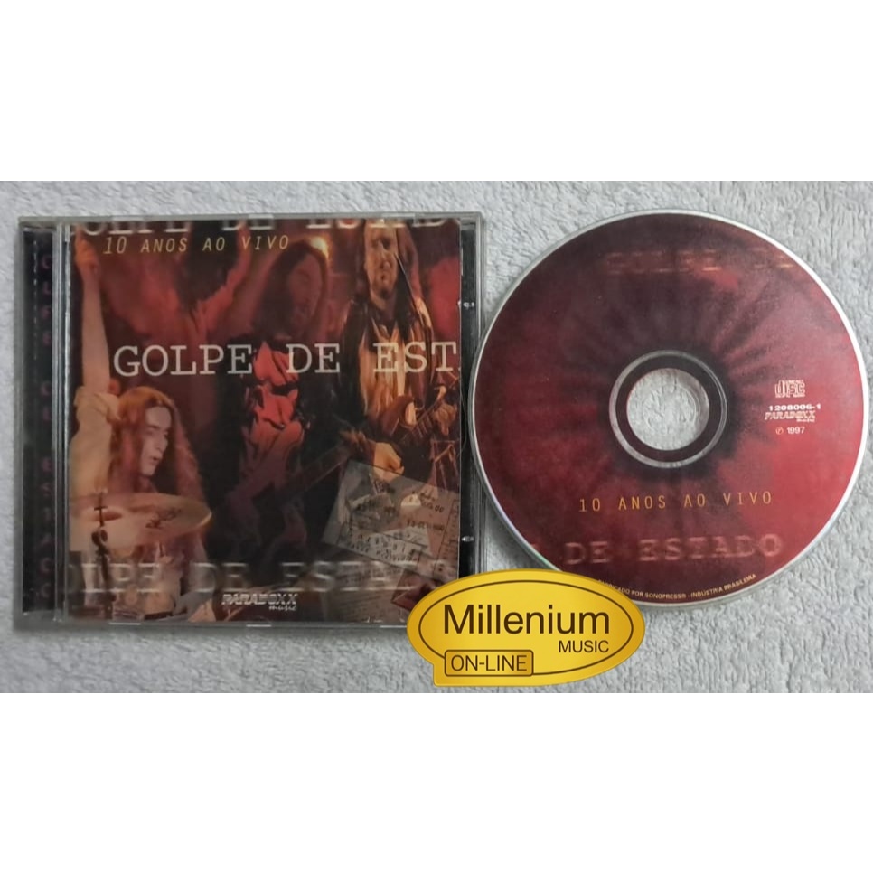 CD Golpe De Estado 10 Anos Ao Vivo 1996 Original Gravadora Colecioandor Ótimo Estado