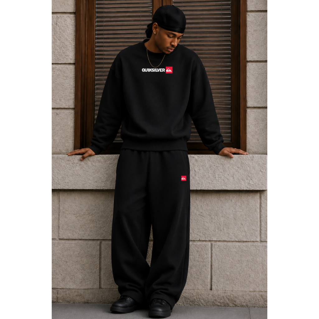 Conjunto Masculino Qk Blusa de Frio Moletom e Calça Plus Size Inverno P ao GG