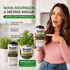Copo Térmico Personalizado Tema Caixa de Remédio Controlado - 450ML - Impressão 360º UV
