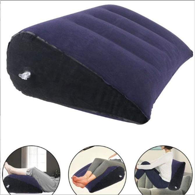 🏠 Almofada Ergonômica Inflável para Relaxamento  Apoio Inclinado Confortável Design Compacto e Portátil