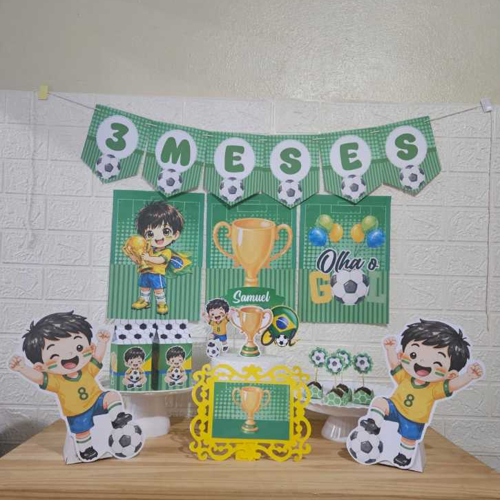 Kit Festa do Brasil Personalizado menino/ Mini kit do Brasil / Kit Mesversario do Brasil / Kit Só um Bolinho do Brasil
